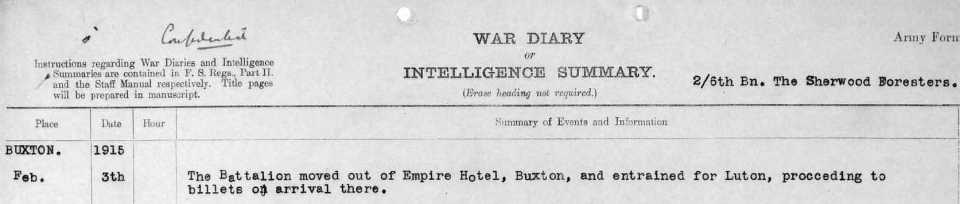 1915 Buxton to Luton