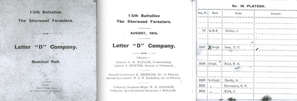 D Company August 1915