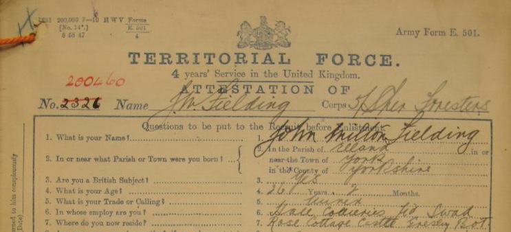 Fielding attestation