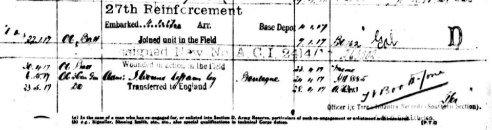 Gelsthorpe 27th Reinforcement