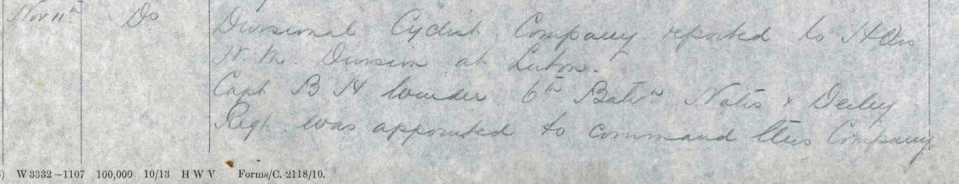 Divisional Cyclist Company 1914