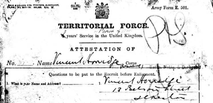 Horridge attestation