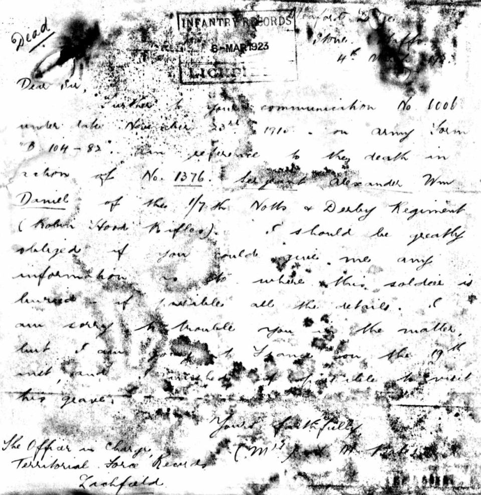 1376 Daniel letter 1