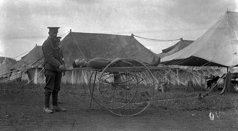 L0009342 World War One: Brook-McCormack wheeled stretcher carrier