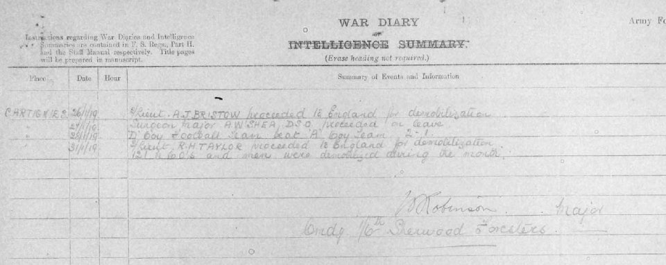 Bristow January 1919