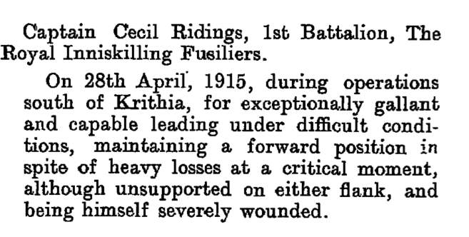 Cecil Ridings LG 1915