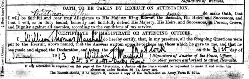 William T Marshall 1913