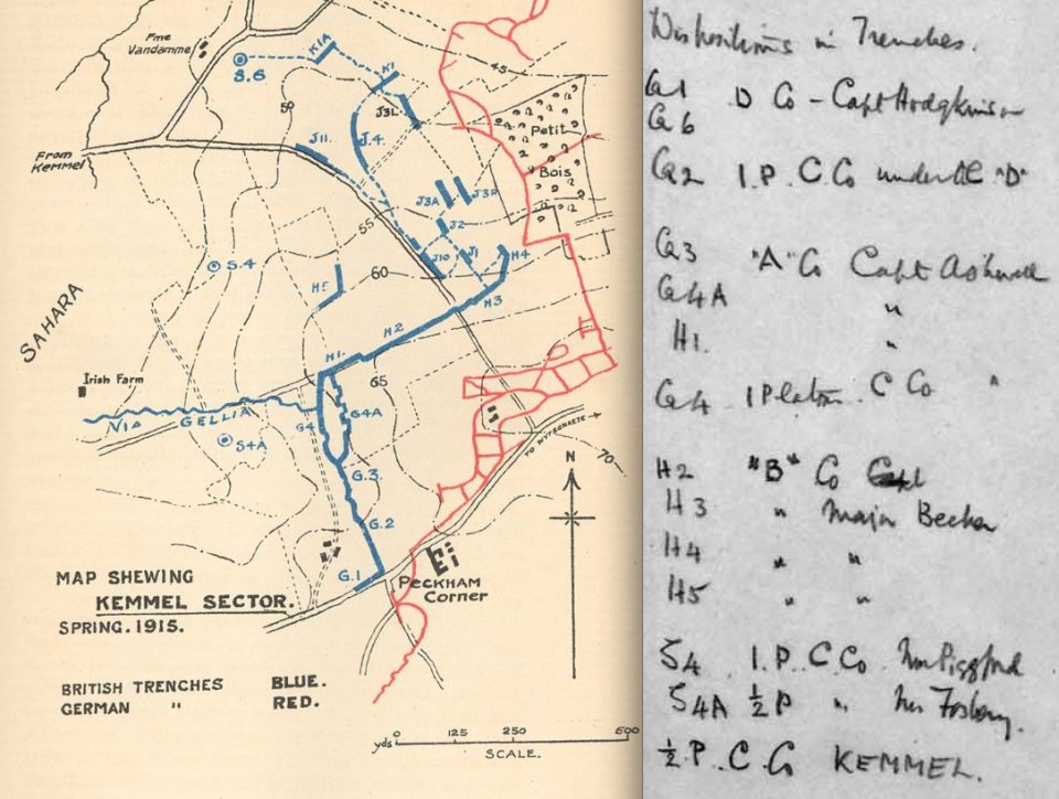 Kemmel trenches 20 April 1915