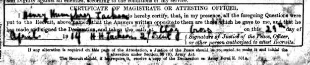 1914 HH Jackson signature