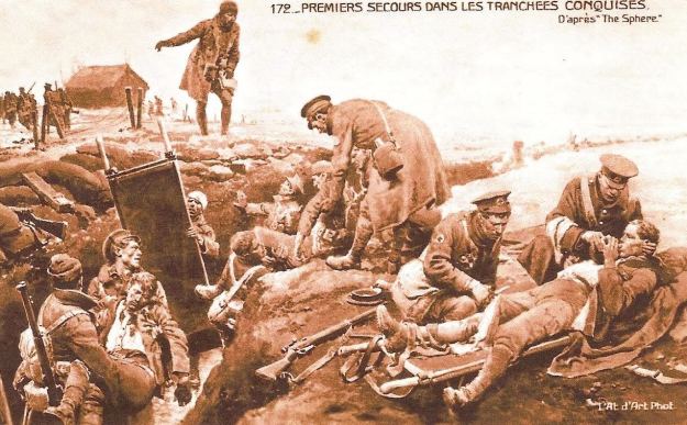 shell explosion wounded