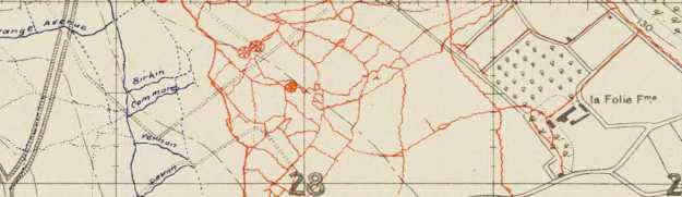 La Folie Farm trenches 1916