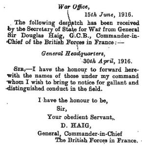 Haig 30 June 1916