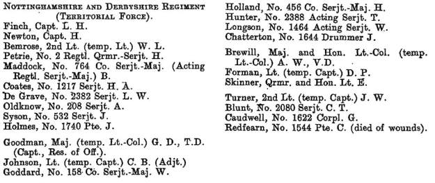names June 1916